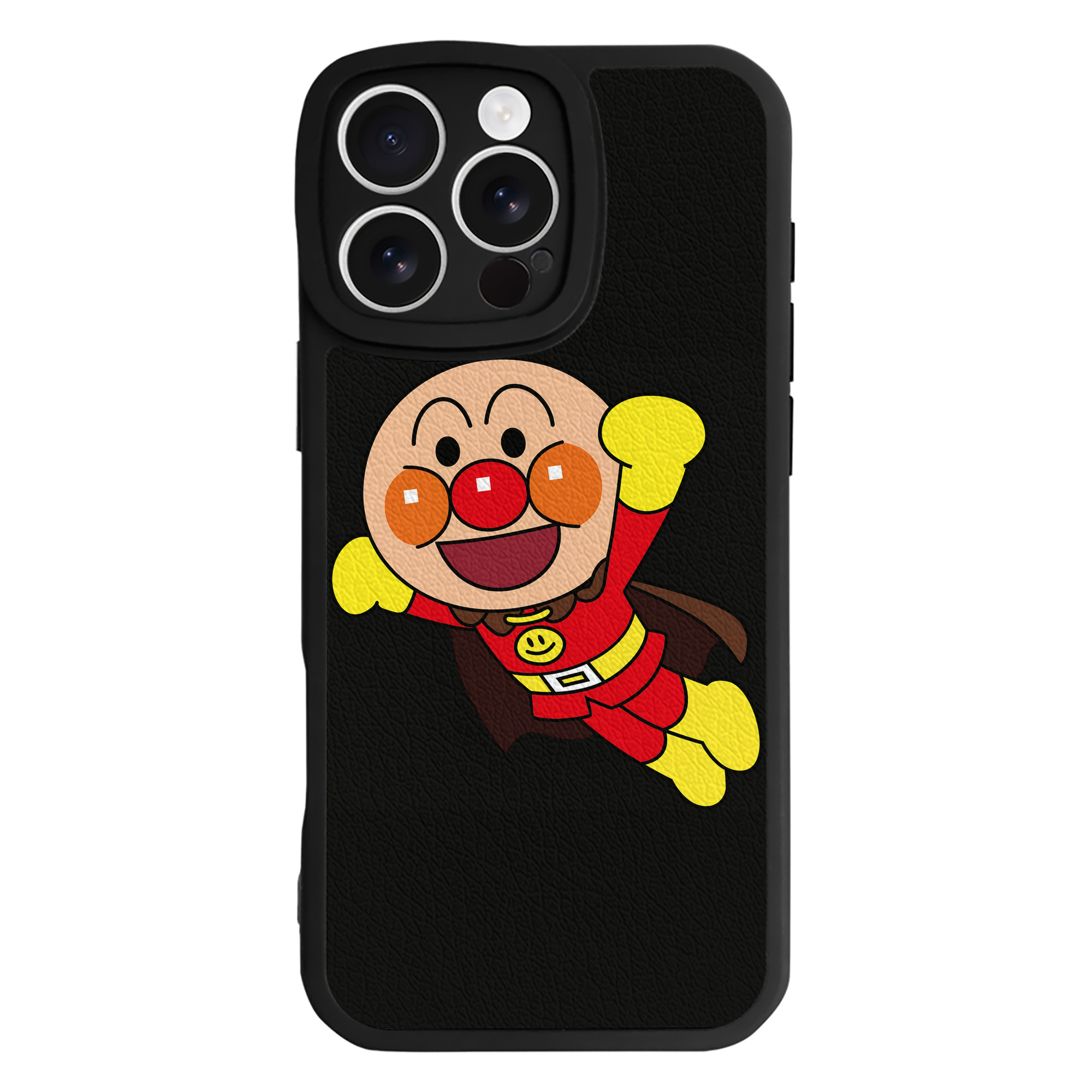（画像用） アンパンマン Anpanman 【iPhone 16シリーズ対応】シリコンスマホケース（レザー調） 材質：シリコン